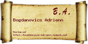 Bogdanovics Adrienn névjegykártya